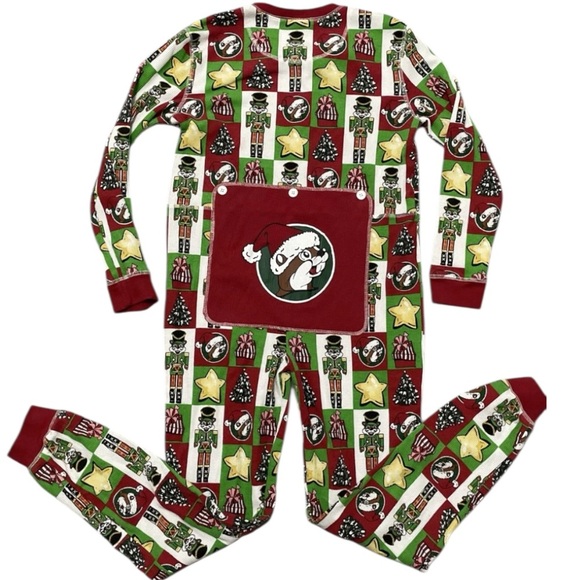 Buc-ees One Piece Christmas Holiday Nutcracker Thermal Pajama Long Johns Sz 3T - Picture 3 of 7